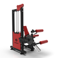 Machine de gymnastique à domicile tout-en-un Construction métallique pour l'exercice des jambes et l'entraînement musculaire Trois-en-un Leg Curl & Leg Extension
