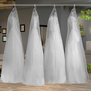 Bolsas de Almacenamiento de Vestidos de Novia, Bolsas de Embalaje de Organza, Fundas Protectoras de Ropa de Malla Transparente y Suave, Venta al Por Mayor - Product Image 3