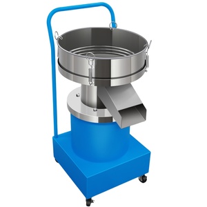 S. Steel điện rung màn hình bột sàng bột sàng máy lọc sữa đậu nành Màn hình rung nhỏ 420mm - Product Image 3