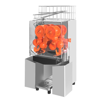 Presse-agrumes à jus de citron et d'agrumes à froid entièrement automatique avec panier en acier inoxydable, 20 oranges par minute, 1,5 L/min, commercial