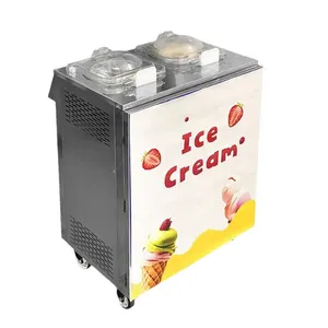 48L/H Tabletop Double Cylinder Commercial Hard Ice Cream Making Machine Italian Gelato ice cream maker machine Hot Sale
