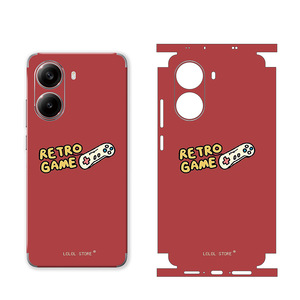 LOLOL STORE เคสโทรศัพท์เกมย้อนยุคสำหรับเรดมี่ เทอร์โบ 4 ฝาครอบแบบเต็ม TPU PC การออกแบบการ์ตูนเคลือบฟรอสติ้ง - Product Image 1