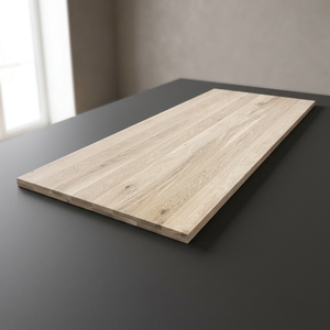Plateau de table à manger moderne en chêne blanc européen massif, sur mesure, pour usage professionnel, fabriqué à la main avec du bois durable - Product Image 2