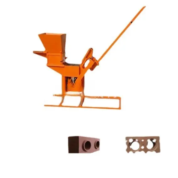 Tigarl hidrolik parke imalatı satış Qmr2-40 el basın manuel tuğla yapma makinesi