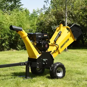 AUSTTER Best Seller OEM Design 15HP Log wood Shredder Mulcher Machine Gas Powered Wood Chipper