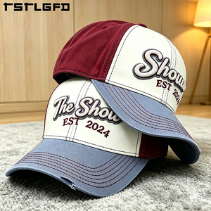 Gorra de Béisbol de 6 Paneles con Logotipo Personalizado, Estilo Urbano, Venta al Por Mayor, Visera Desgastada, Gorra de Algodón Lavado con Bordado, Fabricante - Product Image 4