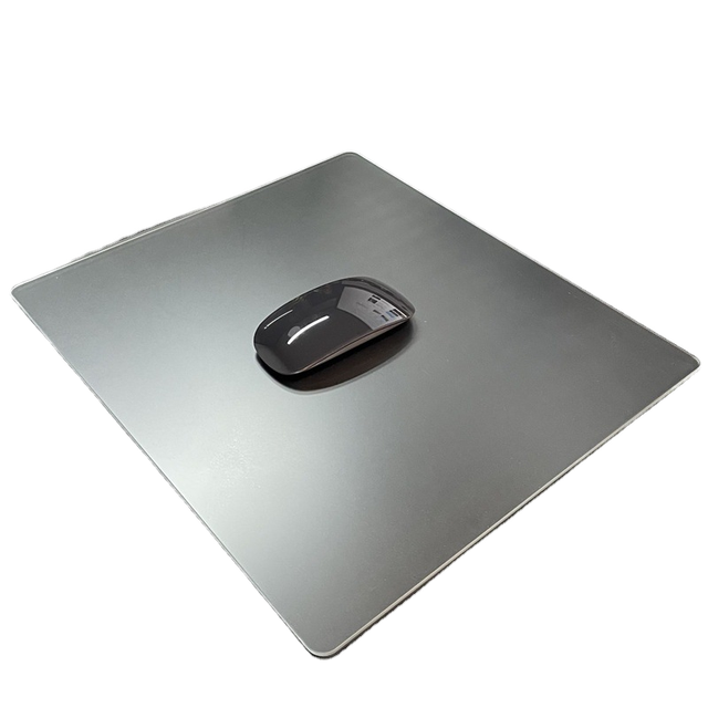300*250*2mm Clear Frosted Tempered Glass Desk Mat Heated Transparent Low Noise Scratch-Proof Water Resistant E-Sports Mouse Pad
