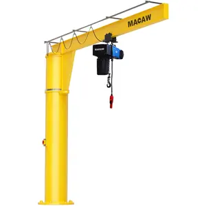 0.25 To 10 T Jib Crane Light Type Workshop Construction Used 2000kg / 3000kg / 500kg Slewing Arm Crane