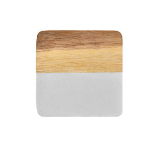 Moderno in marmo legno di Acacia sottobicchiere per la cucina di casa e caffè da pranzo uso ufficio in legno bevande sottobicchiere per Natale - Product Image 2