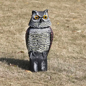 Offre Spéciale extérieur en plastique épouvantail Simulation hibou sculpture oiseau répulsif jardin décoration cour ornements effrayer oiseau loin - Product Image 5