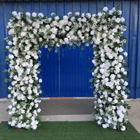 Latar Belakang Pernikahan Simulasi Kain Sutra Mori Square Arch Rose Arch, Latar Belakang Kartu Net Red