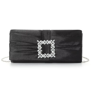 Bolso de Mano Elegante de Alta Calidad con Pedrería, Satinado y Plisado, para Fiestas, Bodas, Diseño de Lujo, Marca Chian, para Mujer - Product Image 2