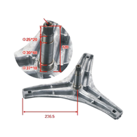 Support de machine à laver robuste 4434ER1002 avec pieds en alliage d'aluminium anti-corrosion et hauteur réglable pour le support du linge