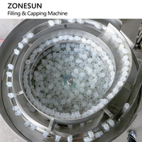 ZONESUN automatique déodorant huile de parfum petite bouteille en verre à bille liquide remplissage capsulage Machine pour bouteilles à bille roulante
