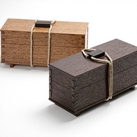 Boîte à bijoux en bois naturel écologique avec plusieurs compartiments, design moderne, organisateur de bijoux fait main sur mesure, étui de rangement