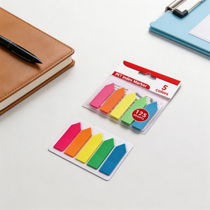 Marcadores de Índice SK PET, 5 Colores, 125 Hojas, Autoadhesivos, Notas Adhesivas Coloridas, Material de Oficina - Product Image 4
