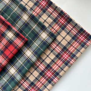 Usine Vente Polyester Coton Flanelle Chemise À Carreaux Tissus pour Hommes Femmes Garçons Trame Tricoté Fil Teint Motif Plain Style - Product Image 1