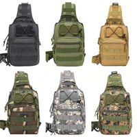 Sac de poitrine tactique imperméable pour homme, sac à bandoulière extérieur à bas prix pour le camping, la randonnée, la chasse, vente en gros