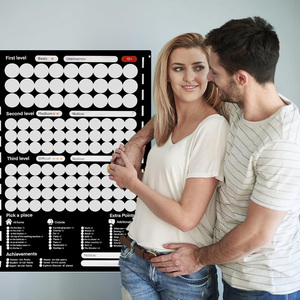 Tùy chỉnh cặp vợ chồng nóng quà tặng ngày đêm ý tưởng để thúc đẩy cảm xúc Ngày Valentine thẻ cào ra áp phích - Product Image 1