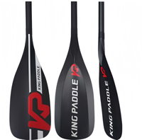 Pagaie de SUP de course Kingpaddle S63 concave en fibre de carbone pré-imprégnée pour planche de paddle gonflable, ultra-légère, carbone noir 10