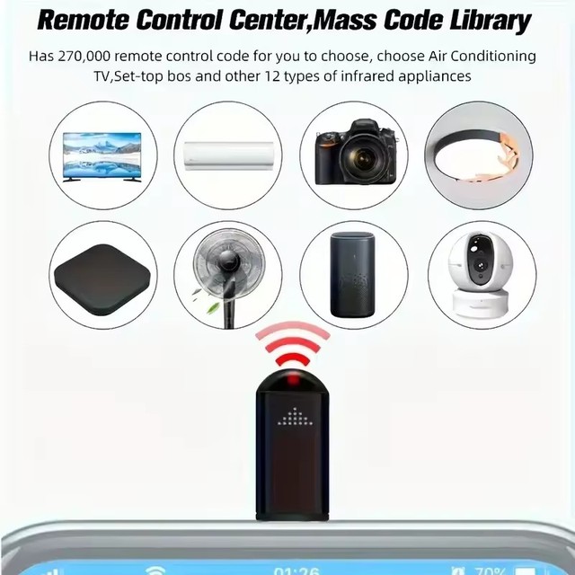 Type C Micro USB Interface Smart Phone APP Remote Controller Universal Home Appliance IR Transmitter Remote Controller Adapter
