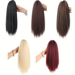 Nueva peluca de cola de caballo estilo transfronterizo, cabello largo y liso, cola de caballo alta, diseño elegante para venta al por mayor, marca Henan Py205 - Product Image 2