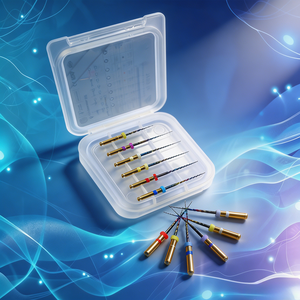 Limes endodontiques rotatives réciproques dentaires Rainbow NiTi 19mm, 6 pièces, activées par la chaleur pour usage motorisé, haute qualité, pour traitement des canaux radiculaires - Product Image 3