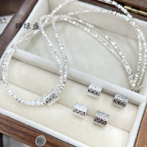 Cuentas de Plata de Ley S925 Qunlvsheng con Cara Sonriente, 8mm, Suministros para Hacer Joyería DIY, Cuentas Sueltas para Collar y Pulsera - Product Image 2