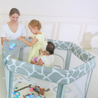 2024 Offre Spéciale européen bébé parc avec jouets oxford intérieur extérieur sécurité pliable rond échantillon bébé parc pliable