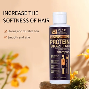 Wiseking Brazilian Protein <strong>Shampoo</strong> 150ml Contain Argan Oil <strong>with</strong> Collagen Deep Repairing Anti-Breakage <strong>Moisturizing</strong> Hair <strong>Shampoo</strong> - Product Image 6