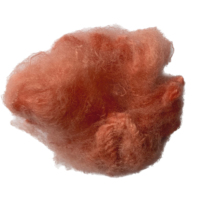 GRS Certified Recycled Hot Color 1.5D*44MM Green Polyester Staple Fiber for Spinning