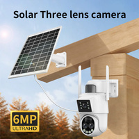 Caméra de sécurité IP solaire 1080P à double mode WiFi/4G avec détection de mouvement IA, installation facile, pour usage extérieur et maison intelligente