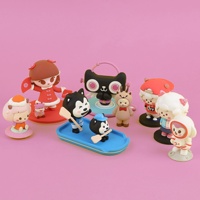 Fábrica personalizada de moda Anime lindo 3D PVC vinilo estatuilla suave caja ciega figura para decoración de escritorio resina modelo juguete congelado
