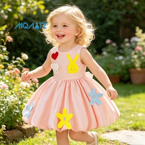 <span class=keywords><strong>Robe</strong></span> de princesse pour fête de mariage pour bébés filles de 1 à 3 ans, tissu respirant à motif floral, <span class=keywords><strong>robe</strong></span> de fête pour enfants, <span class=keywords><strong>robe</strong></span> de princesse pour bébé fille - Product Image 4