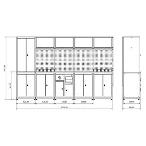 Système d'armoire à outils modulaire pour garages mécaniciens - Product Image 4