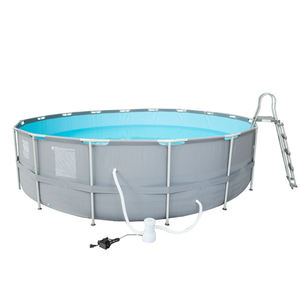 Piscina Plegable Redonda y Profunda de PVC Pro <span class=keywords><strong>Deluxe</strong></span>, Fácil de Instalar, para Uso Familiar - Product Image 5