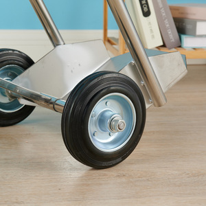 Ticari oksijen tüpü güvenli kullanım için paslanmaz çelik gaz silindiri sepeti hastane mobilyası arabası - Product Image 6