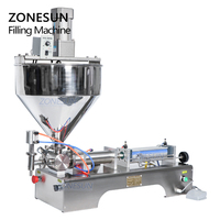 Machine de remplissage de liquides visqueux ZONESUN, équipement d'emballage alimentaire, remplisseuse de bouteilles, remplisseuse de liquides de 500 ml, remplisseuse de dosage d'eau