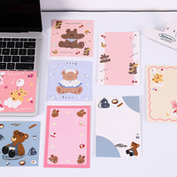 Cartes de vœux mignonnes à motifs d'animaux kawaii (ours, lapin) assortis, avec estampage à chaud doré, en carton pliable