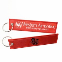 Porte-clés personnalisé en tissu tissé, porte-clés d'aviation