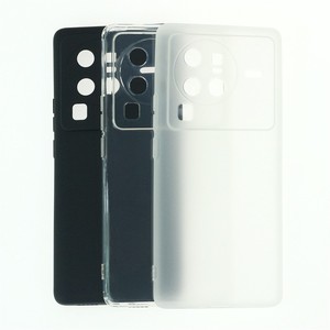 Fabricante al por mayor mate TPU casos suave esmerilado contraportada funda de silicona para teléfono móvil para <span class=keywords><strong>Vivo</strong></span> <span class=keywords><strong>X80</strong></span> <span class=keywords><strong>pro</strong></span> negro - Product Image 2