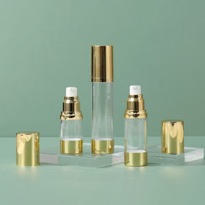 UV-beschichteter Airless-Pumpspender aus Kunststoff für Lotionen und Cremes, vergoldet und versilbert, Hautpflegeverpackung 15ml 30ml 50ml 80ml 100ml 120ml - Product Image 3