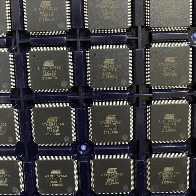 ATMEGA2560-16AU TQFP100 8-bit Microcontrollers MCU 256kB Flash 4kB EEPROM 86 I/O Pins stock