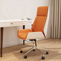 Mobilier de bureau moderne, chaises de bureau ergonomiques à dossier haut, chaise en cuir pivotante confortable pour ordinateur de patron, chaise de réunion du personnel