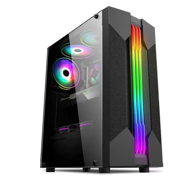 New Gaming Extended ATX Fish Tank PC Normal Case OEM Custom Computer Cases Full Tower Cheap Computadores With Dust Filter