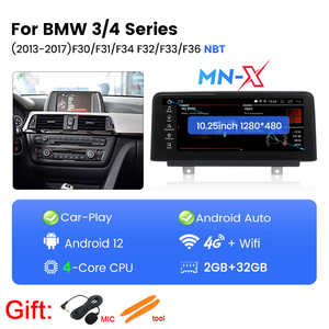 Mekede Android12 Car Video autoradio schermo per auto android per <span class=keywords><strong>BMW</strong></span> <span class=keywords><strong>serie</strong></span> <span class=keywords><strong>3</strong></span> 4 F30 NBT <span class=keywords><strong>2013</strong></span> 2017 10.25 pollici GPS BT - Product Image 5