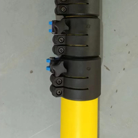 Glasfaser Isolierender Teleskopmast Kabelgetrieben Manueller Mast/Tragbarer Handkurbel-Teleskopantennenmast 6m-15m Nichtleitend