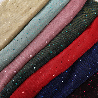 Écharpe turban à paillettes de style européen et américain Hijab Nouveau modèle Écharpes et châles traditionnels transfrontaliers