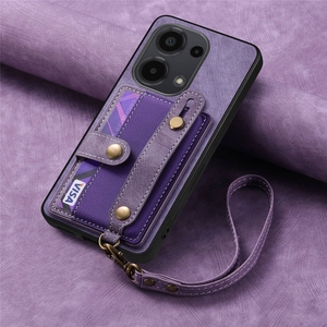 Funda de teléfono de bolsillo con tarjeta de piel retro con cuerda para Redmi Note 13 <span class=keywords><strong>Pro</strong></span>/A3/Turbo 3 5G/K70E/K70 <span class=keywords><strong>Pro</strong></span>/13C - Product Image 5