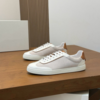 Sepatu Sneakers Pria Kulit Suede Desainer Berkualitas Tinggi BC, Model Kasual Bertali, Ringan, Anti Selip, Multi Warna, Untuk Sehari-hari